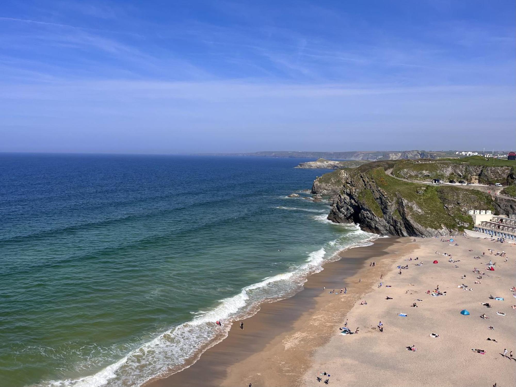 Newquay Rocklands Beach View Eksteriør bilde